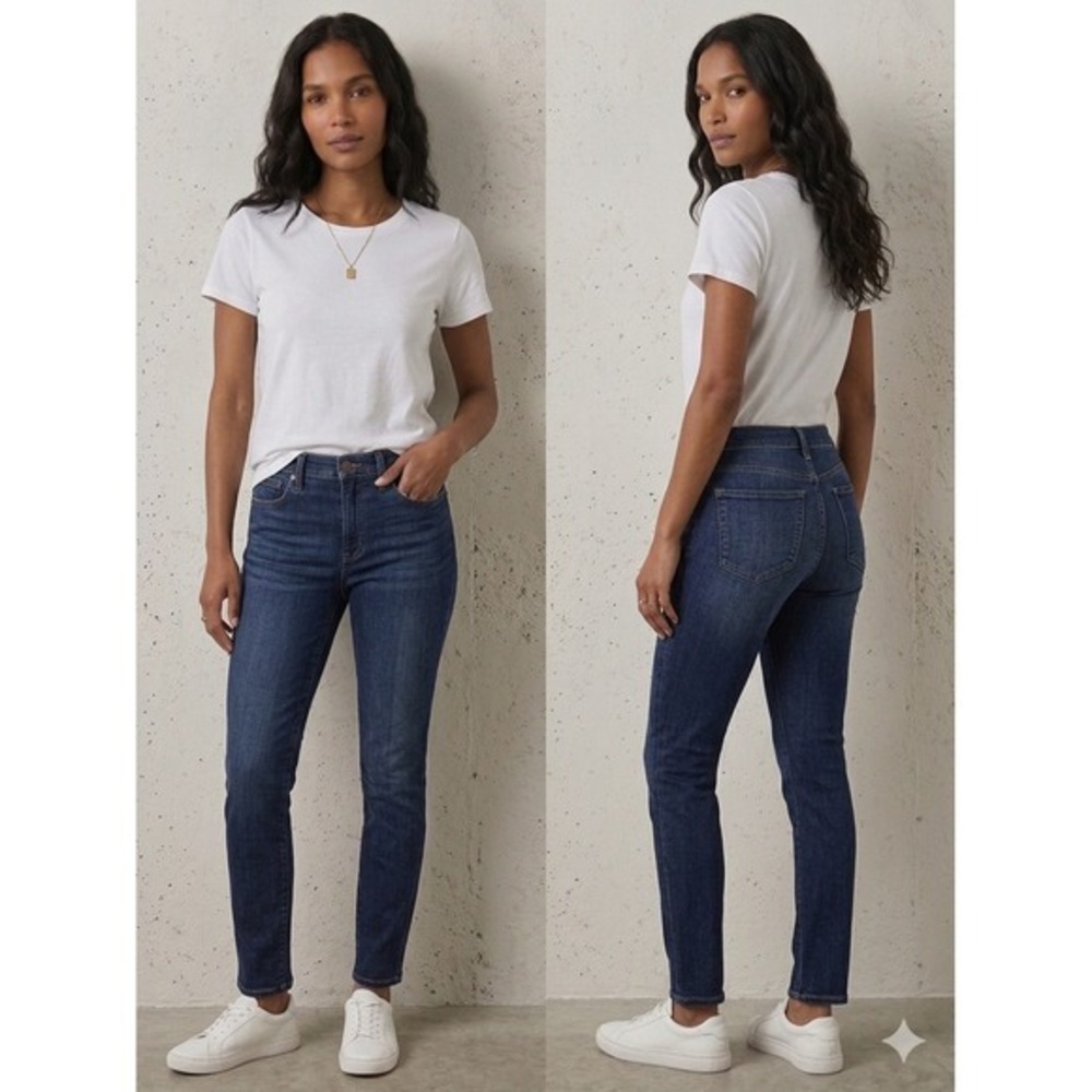 J.Crew 8" Mid-Rise Skinny Jeans Size‎ 28 NWT Classic Stretch Denim
